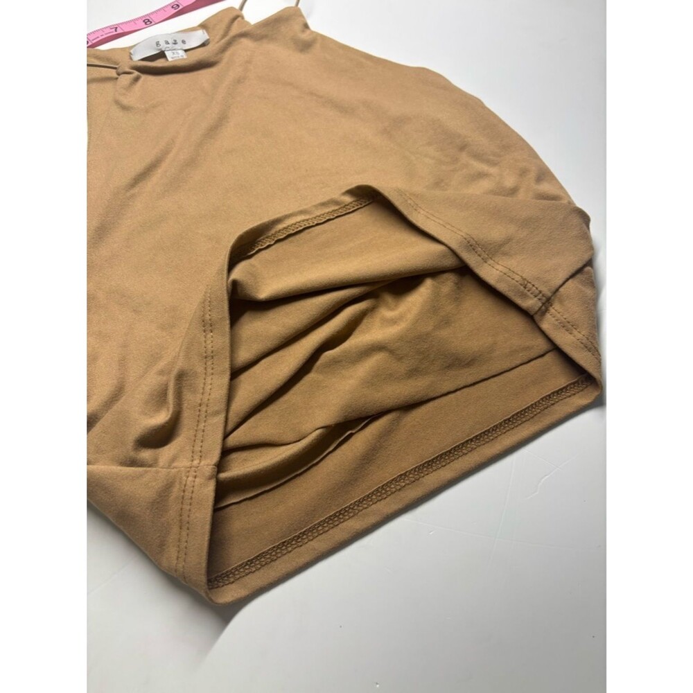 Gaze Basic Brown High Neck Tank Top - Picture 7 of 7